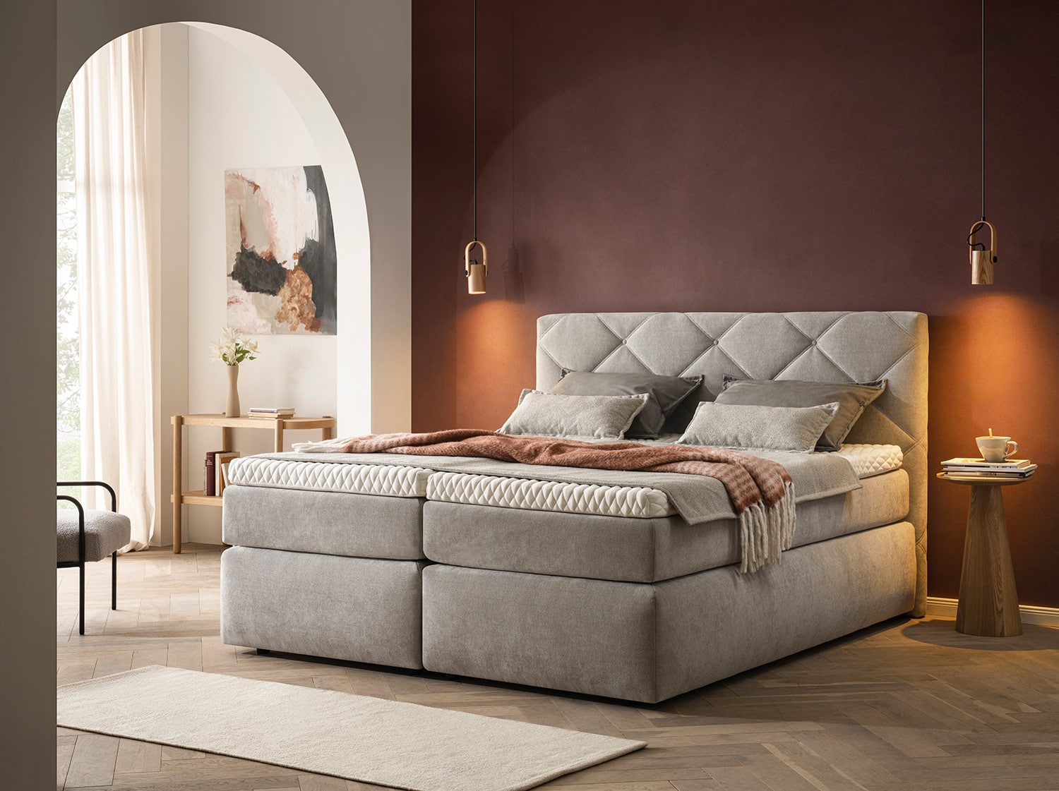 Boxspringbett-Austin-grau-zeottexx-schlafen