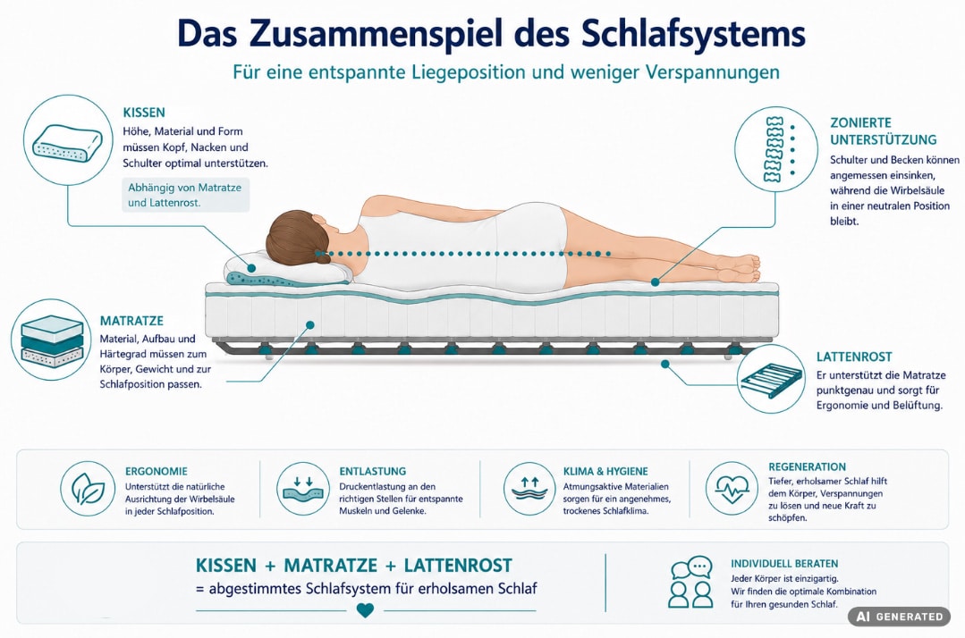 Lebensdauer verschiedener Matratzentypen im Vergleich von 5 bis 10 Jahren